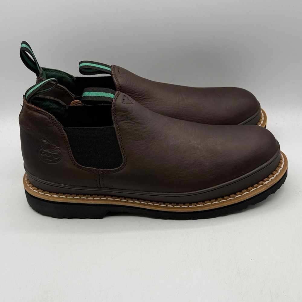 Georgia Boot Giant Romeo Men Size 13 Brown Steel Toe Leather Work Boot GS262